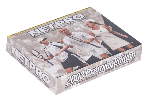 2003 Netpro Tennis 18 Pack Unopened Box - Possible Rafael Nadal, Federer and Serena Williams Rookie Cards